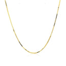 10k Yellow Gold Classic Box Chain 1.0mm-2