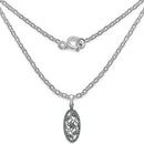 0.27 Carat Genuine Blue Diamond .925 Sterling Silver Pandent-2