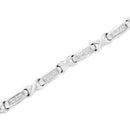 14K White Gold 1.0 Cttw Invisible-Set Princess Diamond Tennis Bracelet (H-I Color, SI1-SI2 Clarity) - 7"-3
