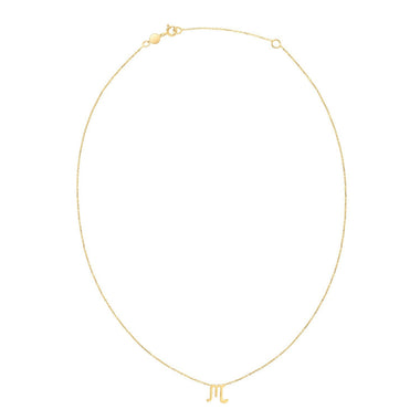 14K Yellow Gold Scorpio Necklace - 0