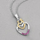 0.14 Carat Genuine Ruby .925 Sterling Silver Pendant-4