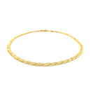 3.5mm 14k Yellow Gold Braided Bracelet-2