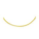 2.5mm 14k Two Tone Gold Reversible Omega Necklace-1
