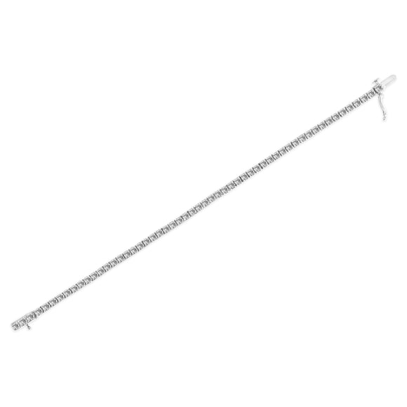 14K White Gold 5.00 Cttw Prong Set Lab Grown Round Diamond Classic Tennis Bracelet (F-G Color, VS2-SI1 Clarity) - 7.25"