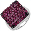3.15 Carat Genuine Ruby .925 Sterling Silver Ring-1