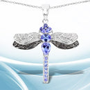 1.93 Carat Genuine Tanzanite and White Topaz .925 Sterling Silver Pendant-1