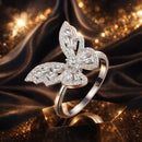 925 Sterling Silver White Gold Plated 1.9mm CZ Pavé Setting Ring Size 7 for Women-1
