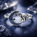 S925 Sterling Silver Oxidized Pavé Setting CZ Ring-2