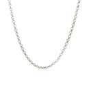 2.3mm 14k White Gold Rolo Chain-2