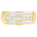 14K Yellow Gold 1ct. TDW Princess and Baguette-Cut Diamond Ring(H-I, SI1-SI2)-3