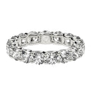 Round Cut Lab Grown Diamond Eternity Ring in 14k White Gold (3 cttw FG/VS2)-2