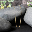 14k Yellow Gold Round Wheat Chain (0.60 mm)-3