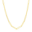 14k Yellow Gold Wire Paperclip Chain (2.7mm)-2