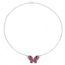 4.15 Carat Genuine Rhodolite and White Topaz .925 Sterling Silver Pendant-2