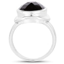 7.90 Carat Genuine Smoky Quartz .925 Sterling Silver Ring-2