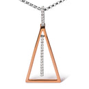 14K Rose and White Gold 1/8 Cttw Diamond Windchime 18" Pendant Necklace (G-H Color, SI1-SI2 Clarity)-2