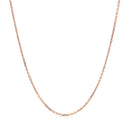14k Rose Gold Diamond Cut Cable Link Chain 1.1mm-2