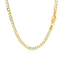 3.2 mm 14k Two Tone Gold Pave Curb Chain-3