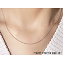 14k White Gold Round Cable Link Chain 1.1mm-5