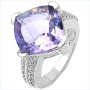 10.30 Carat Genuine Amethyst .925 Sterling Silver Ring-2
