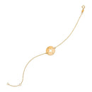 14k Yellow Gold 7 inch Bracelet with Compass-2
