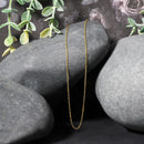 18k Yellow Gold Diamond Cut Cable Link Chain (0.80 mm)-5