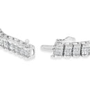 14K White Gold 5.00 Cttw Invisible Set Princess-Cut Diamond Belt and Buckle Tennis 7" Bracelet (H-I Color, SI1-SI2 Clarity)-2