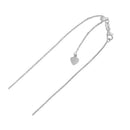 Adjustable Cable Chain in 14k White Gold (1.0mm)-5