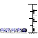 12.04 Carat Genuine Multi Stone .925 Sterling Silver Bracelet-5