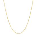 14k Yellow Gold Round Cable Link Chain 1.2mm-2