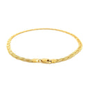 3.5mm 14k Yellow Gold Braided Bracelet-3