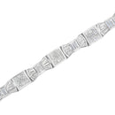 14K Yellow Gold 9.0 Cttw Diamond Alternating Bow and Box Link Bracelet (G-H Color, VS1-VS2 Clarity)- 7"-5