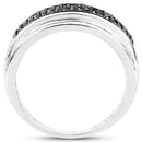 0.29 Carat Genuine Black Diamond .925 Sterling Silver Ring-2