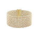 14k Two Tone Gold Red Carpet Bracelet (25.40 mm)-3