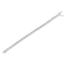 10k White Gold 2.00 Cttw Round-Cut Diamond "XOXO" Link 7" Bracelet (I-J Color, I2-I3 Clarity)-4