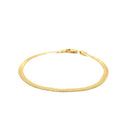 3.0mm 14k Yellow Gold Super Flex Herringbone Bracelet-2