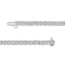 .925 Sterling Silver 1.0 Cttw Diamond Square Frame Miracle-Set Tennis Bracelet (I-J Color, I3 Clarity) - 7"-6