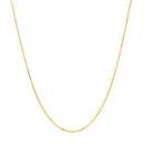 Double Extendable Box Chain in 14k Yellow Gold (0.6mm)-2