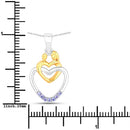 0.14 Carat Genuine Tanzanite .925 Sterling Silver Pendant-3