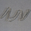 14k White Gold Diamond Cut Cable Link Chain (2.90 mm)-5