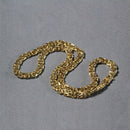 14k Yellow Gold Byzantine Motif Chain Necklace-4