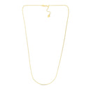 14k Yellow Gold Adjustable Rope Chain 1.0mm-2