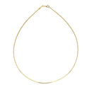 14k Yellow Gold Necklace in a Round Omega Chain Style-2