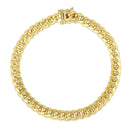 10k Yellow Gold Semi Solid Miami Cuban Bracelet (10.70 mm)-2