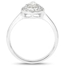 14K White Gold 0.70 Carat Genuine White Diamond Ring-2