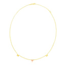 14k Yellow and Rose Gold Mom Necklace-3