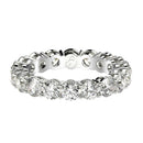 Round Cut Lab Grown Diamond Eternity Ring in 14k White Gold (2 cttw FG/VS2)-2