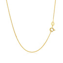 14k Yellow Gold Diamond Cut Round Wheat Chain 0.6mm-3