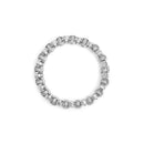 14K White Gold 1/2 Cttw Diamond Knotted Byzantine Link Bracelet (H-I Color, I2-I3 Clarity) - 7" Inches-3