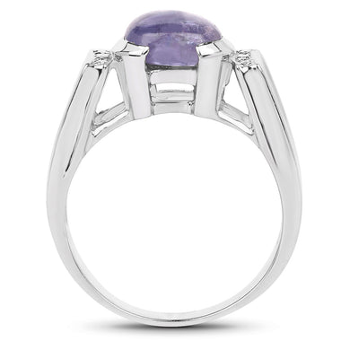 2.80 Carat Genuine Tanzanite .925 Sterling Silver Ring - 0